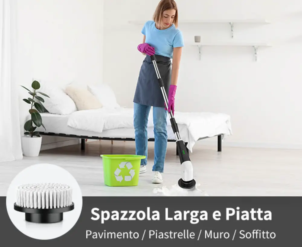⚡ Spazzola Elettrica Rotante Multifunzione IPX7 – Ricaricabile - immagine 5